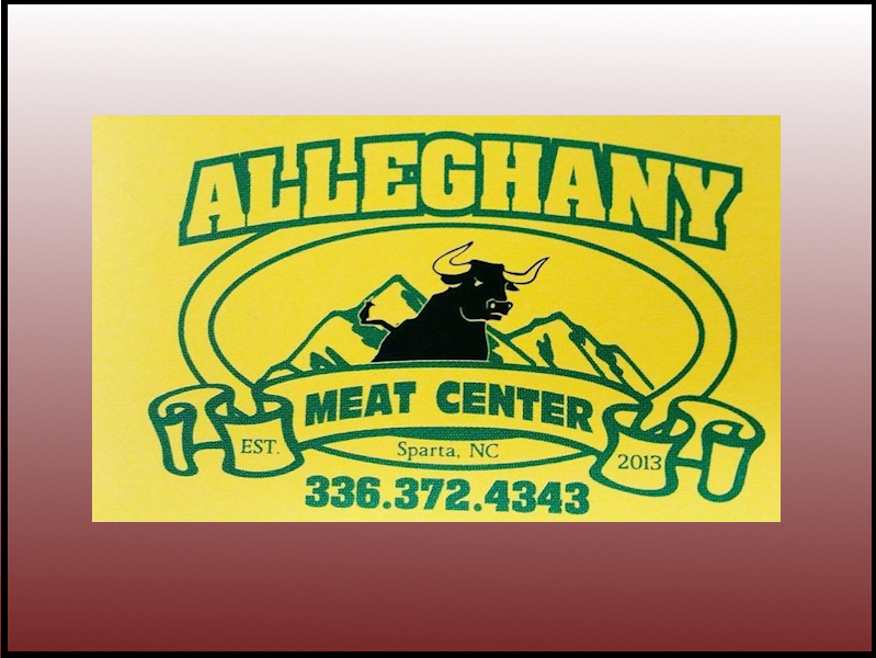 Click or tap to visit. Logo-Alleghany Meat Center