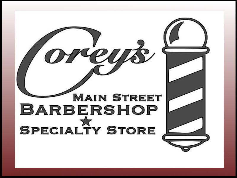 Logo-Corey's Main Street Barber Shop