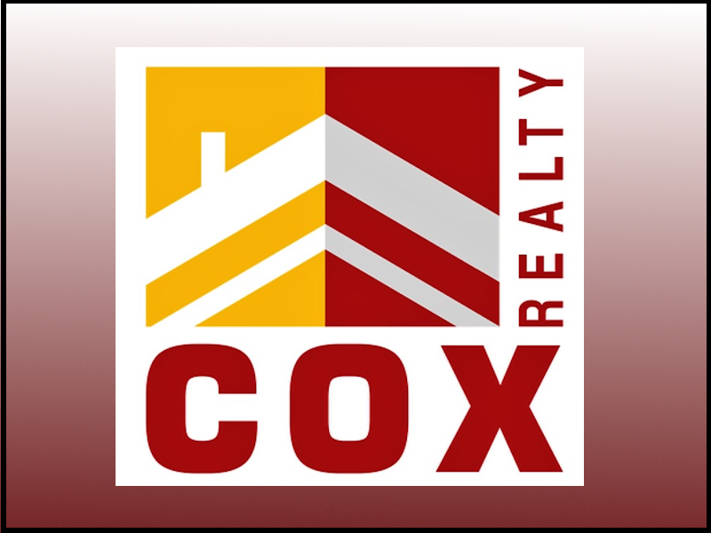 Click or tap to visit. Logo-Cox Realty & Auction